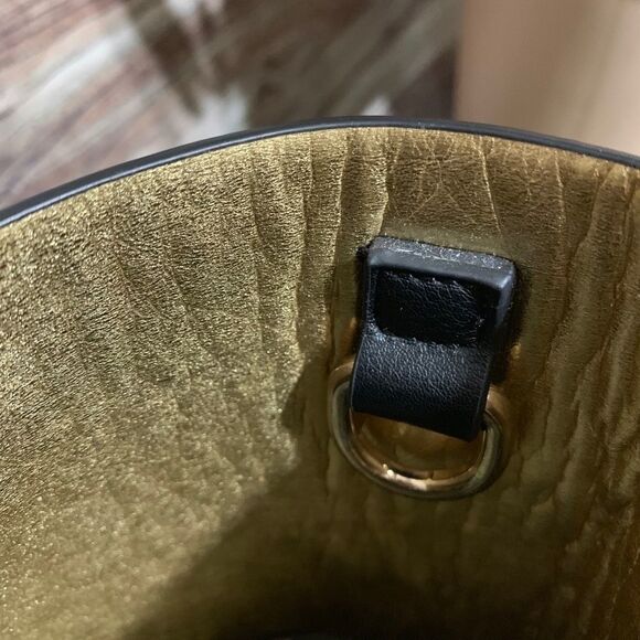 WOMENS BLACK AND WITH SHOPPING TOTE BAG - Picture 2 of 5